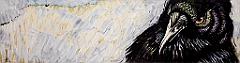 1991 - Rabenfeld - Acryl auf Sperrholz - 50x180cm